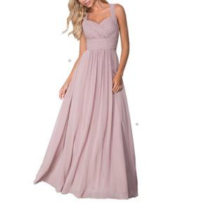 Pink Chiffon Maxi Dress